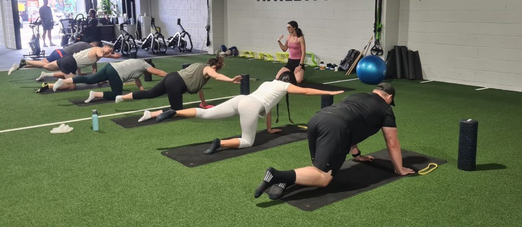 Pilates and exercise physiology session at ATHLETIX